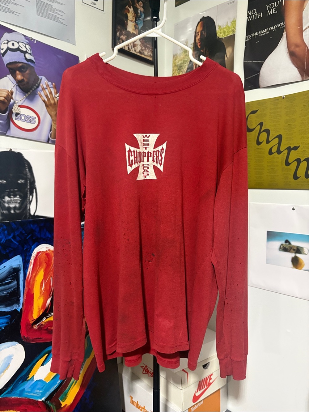 Perfectly distressed and faded rare wcc long Sleeve